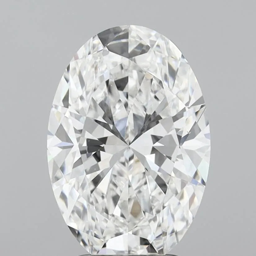 3.00ct Oval Lab Grown Diamond (Colour E, Clarity VVS2, IGI Certified)