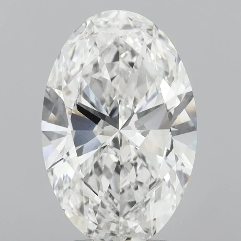 3.00ct Oval Lab Grown Diamond (Colour F, Clarity VS1, IGI Certified)