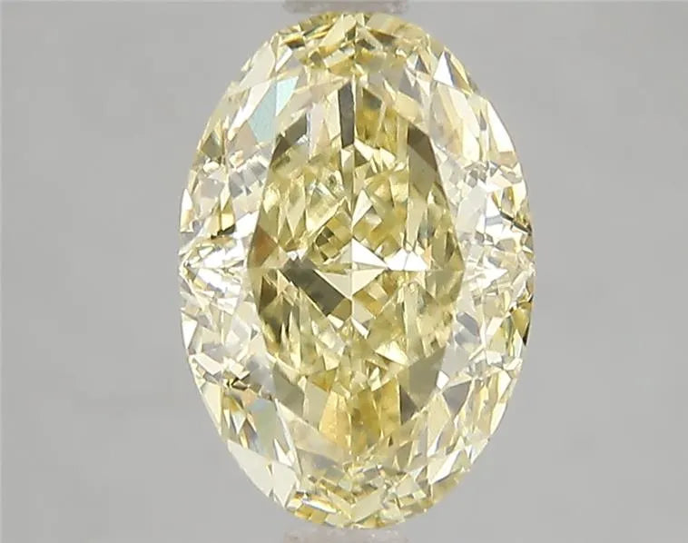 3.00ct Oval Lab Grown Diamond (Colour Fancy Intense Yellow, Clarity VVS2, IGI Certified)