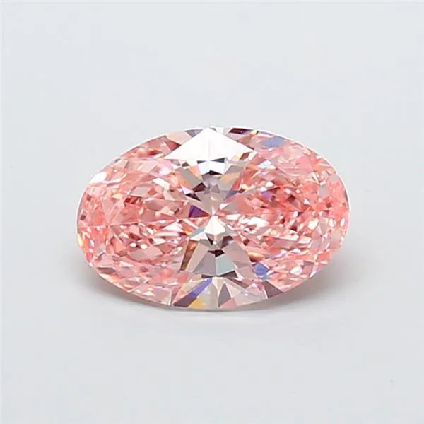 3.00ct Oval Lab Grown Diamond (Colour Fancy Vivid Pink, Clarity VS1, IGI Certified)