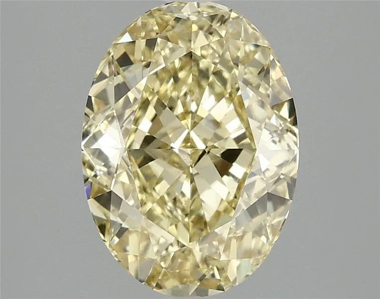 3.00ct Oval Lab Grown Diamond (Colour Fancy Vivid Yellow, Clarity VS1, IGI Certified)