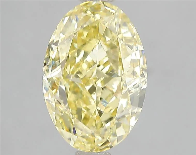 3.00ct Oval Lab Grown Diamond (Colour Fancy Vivid Yellow, Clarity VS1, IGI Certified)