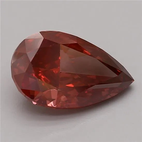 3.00ct Pear Lab Grown Diamond (Colour Fancy Deep Pink, Clarity VS1, Cut VG, IGI Certified)