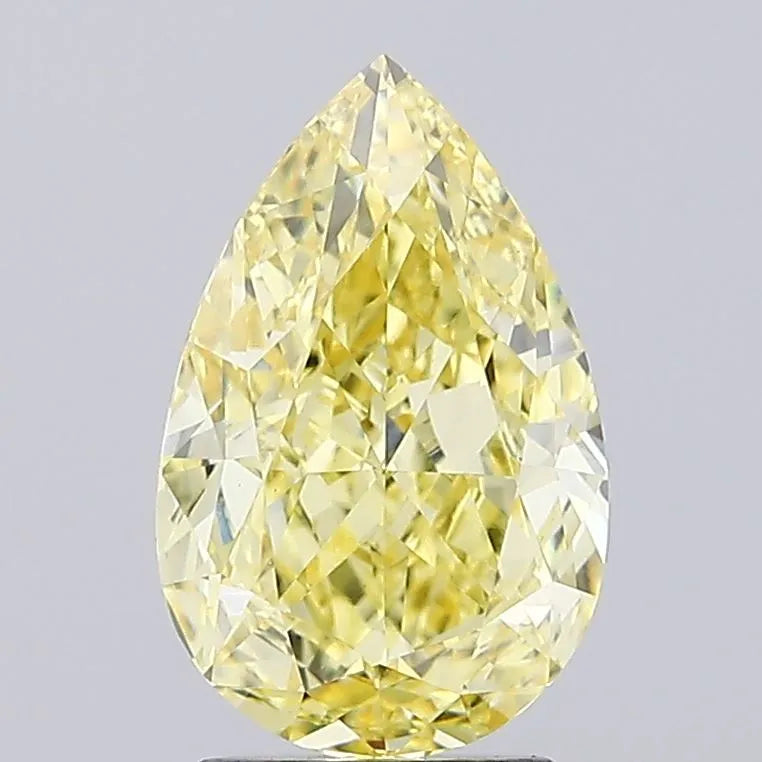 3.00ct Pear Lab Grown Diamond (Colour Fancy Intense Yellow, Clarity VVS2, IGI Certified)