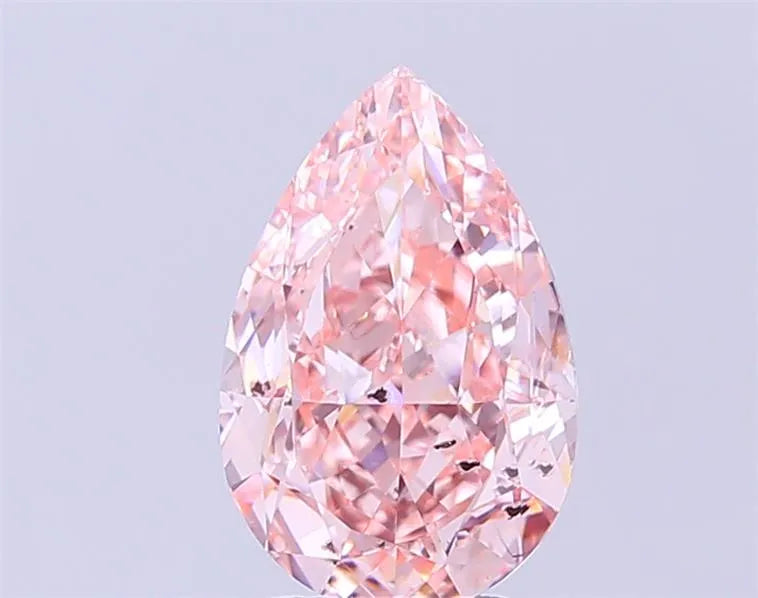 3.00ct Pear Lab Grown Diamond (Colour Fancy Vivid Pink, Clarity SI2, IGI Certified)