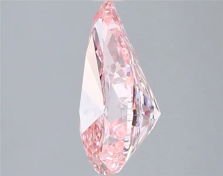 3.00ct Pear Lab Grown Diamond (Colour Fancy Vivid Pink, Clarity VS1, IGI Certified)