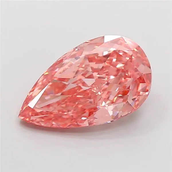 3.00ct Pear Lab Grown Diamond (Colour Fancy Vivid Pink, Clarity VS2, IGI Certified)