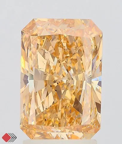 3.00ct Radiant Lab Grown Diamond (Colour Fancy Intense Yellowish Orange, Clarity SI1, IGI Certified)