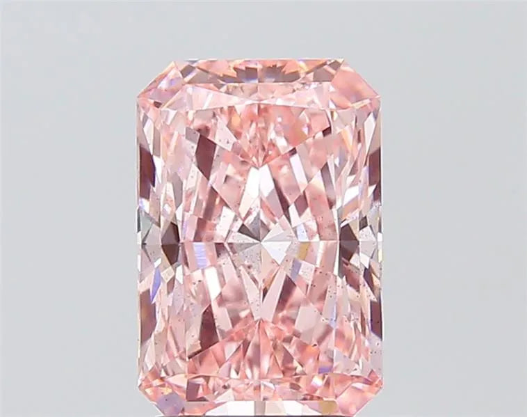 3.00ct Radiant Lab Grown Diamond (Colour Fancy Vivid Pink, Clarity SI1, IGI Certified)