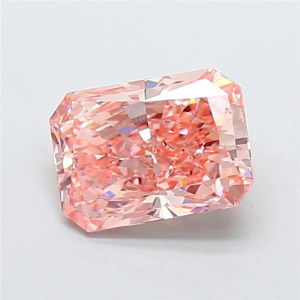 3.00ct Radiant Lab Grown Diamond (Colour Fancy Vivid Pink, Clarity VS1, IGI Certified)