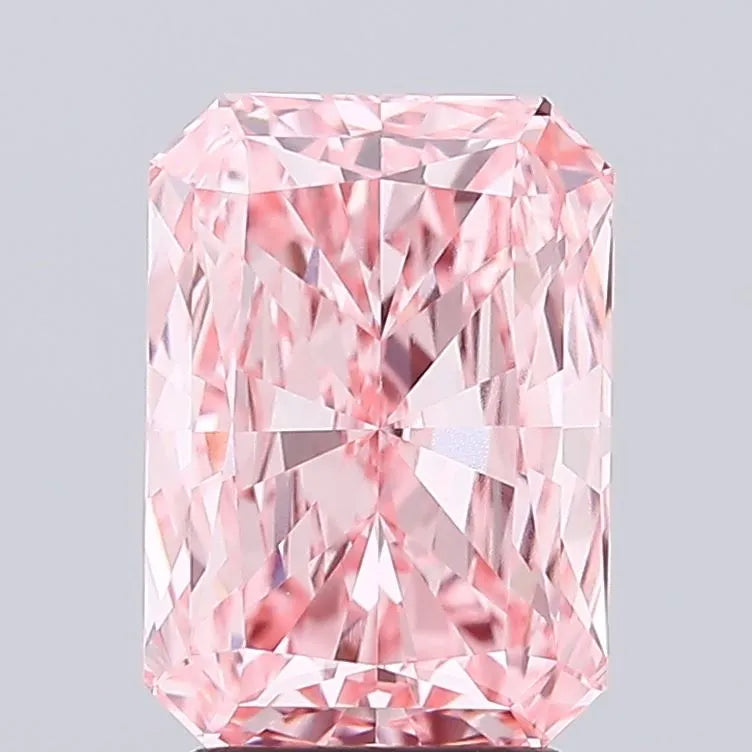 3.00ct Radiant Lab Grown Diamond (Colour Fancy Vivid Pink, Clarity VVS2, IGI Certified)
