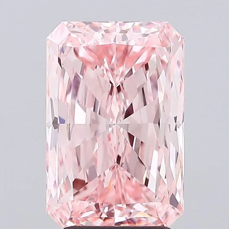 3.00ct Radiant Lab Grown Diamond (Colour Fancy Vivid Pink, Clarity VVS2, IGI Certified)