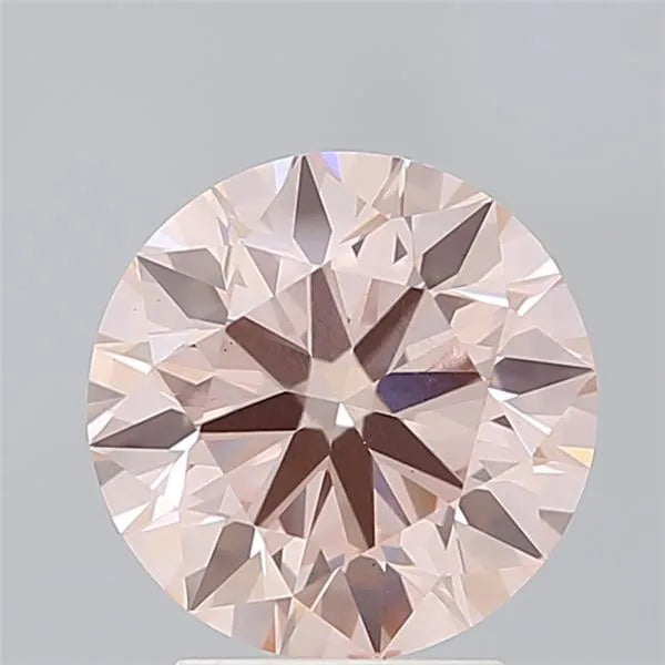 3.00ct Round Lab Grown Diamond (Colour Fancy Intense Pink, Clarity VS2, Cut ID, IGI Certified)