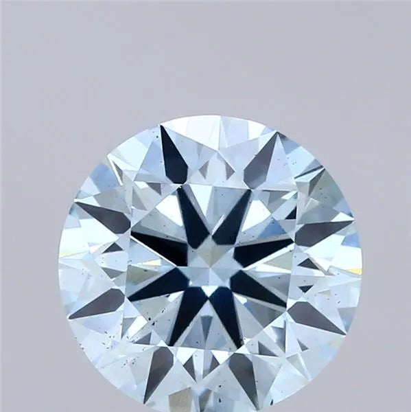 3.00ct Round Lab Grown Diamond (Colour Fancy Vivid Blue, Clarity SI1, Cut ID, IGI Certified)