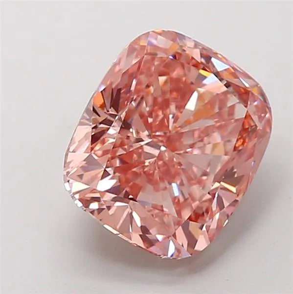 3.01ct Cushion modified Lab Grown Diamond (Colour Fancy Intense Brownish Pink, Clarity VS2, IGI Certified)
