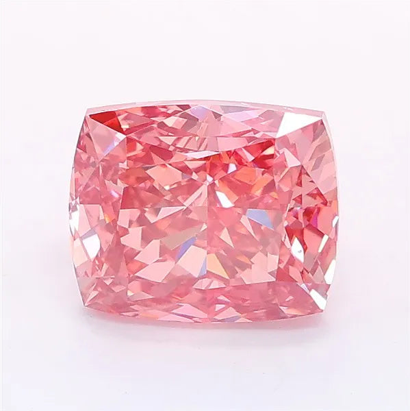 3.01ct Cushion modified Lab Grown Diamond (Colour Fancy Vivid Pink, Clarity VVS2, IGI Certified)