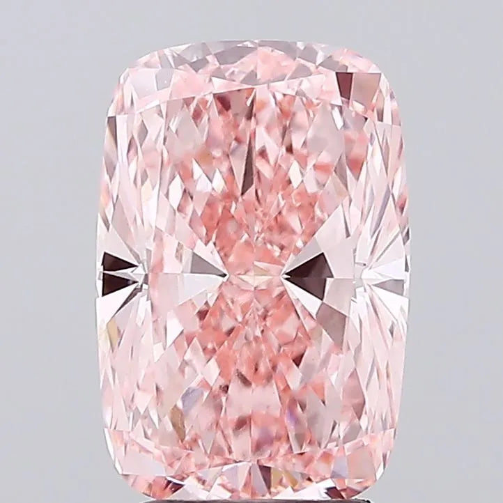 3.01ct Cushion modified Lab Grown Diamond (Colour Fancy Vivid Pink, Clarity VVS2, IGI Certified)