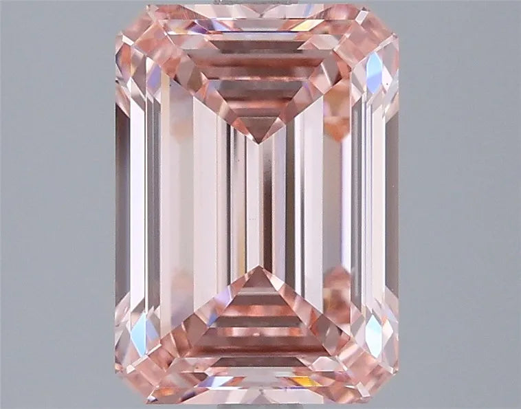 3.01ct Emerald Lab Grown Diamond (Colour Fancy Vivid Pink, Clarity VS1, IGI Certified)