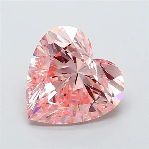 3.01ct Heart Lab Grown Diamond (Colour Fancy Intense Pink, Clarity VVS2, IGI Certified)