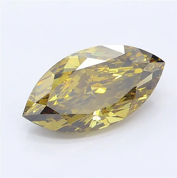 3.01ct Marquise Lab Grown Diamond (Colour Fancy Gray Yellow, Clarity VS1, IGI Certified)