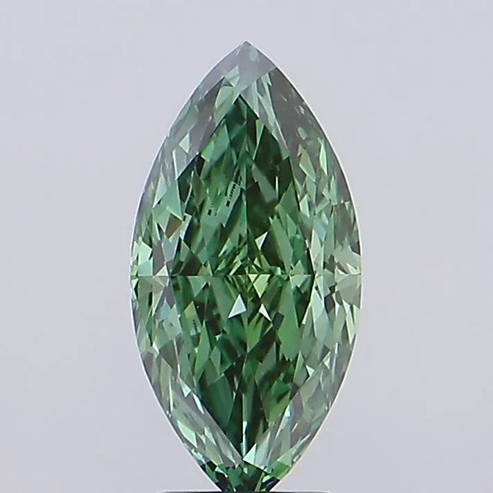 3.01ct Marquise Lab Grown Diamond (Colour Fancy Vivid Green, Clarity VVS2, IGI Certified)