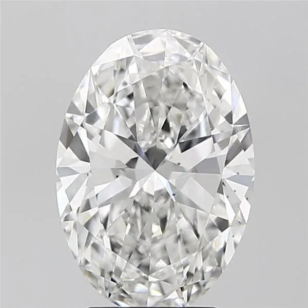 3.01ct Oval Lab Grown Diamond (Colour E, Clarity VS2, IGI Certified)