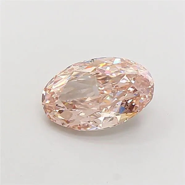 3.01ct Oval Lab Grown Diamond (Colour Fancy Intense Brown Pink, Clarity VS2, IGI Certified)