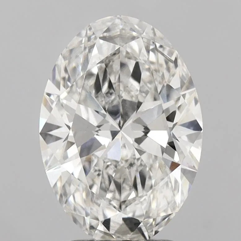3.01ct Oval Lab Grown Diamond (Colour G, Clarity SI1, IGI Certified)