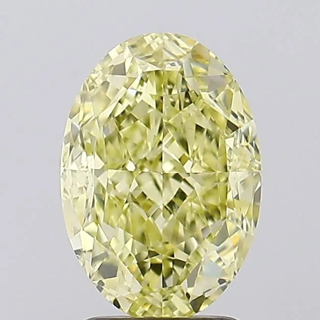 3.01ct Oval Natural Diamond (Colour Fancy Yellow, Clarity SI1, GIA Certified)