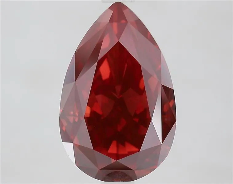 3.01ct Pear Lab Grown Diamond (Colour Fancy Deep Pink, Clarity VVS2, IGI Certified)
