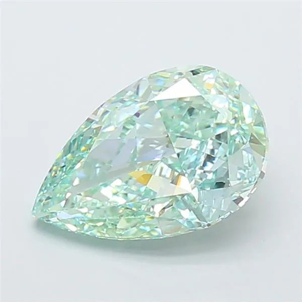 3.01ct Pear Lab Grown Diamond (Colour Fancy Intense Green, Clarity VVS1, IGI Certified)