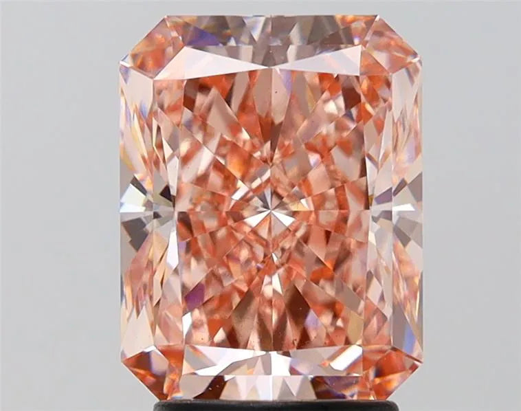 3.01ct Radiant Lab Grown Diamond (Colour Fancy Intense Brownish Pink, Clarity VS1, Cut GD, IGI Certified)