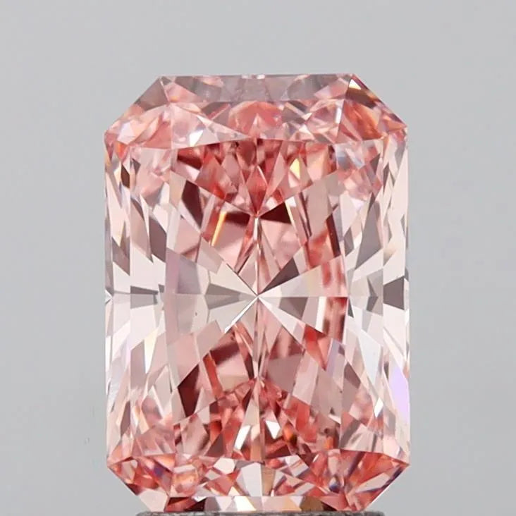 3.01ct Radiant Lab Grown Diamond (Colour Fancy Intense Pink, Clarity VS2, IGI Certified)