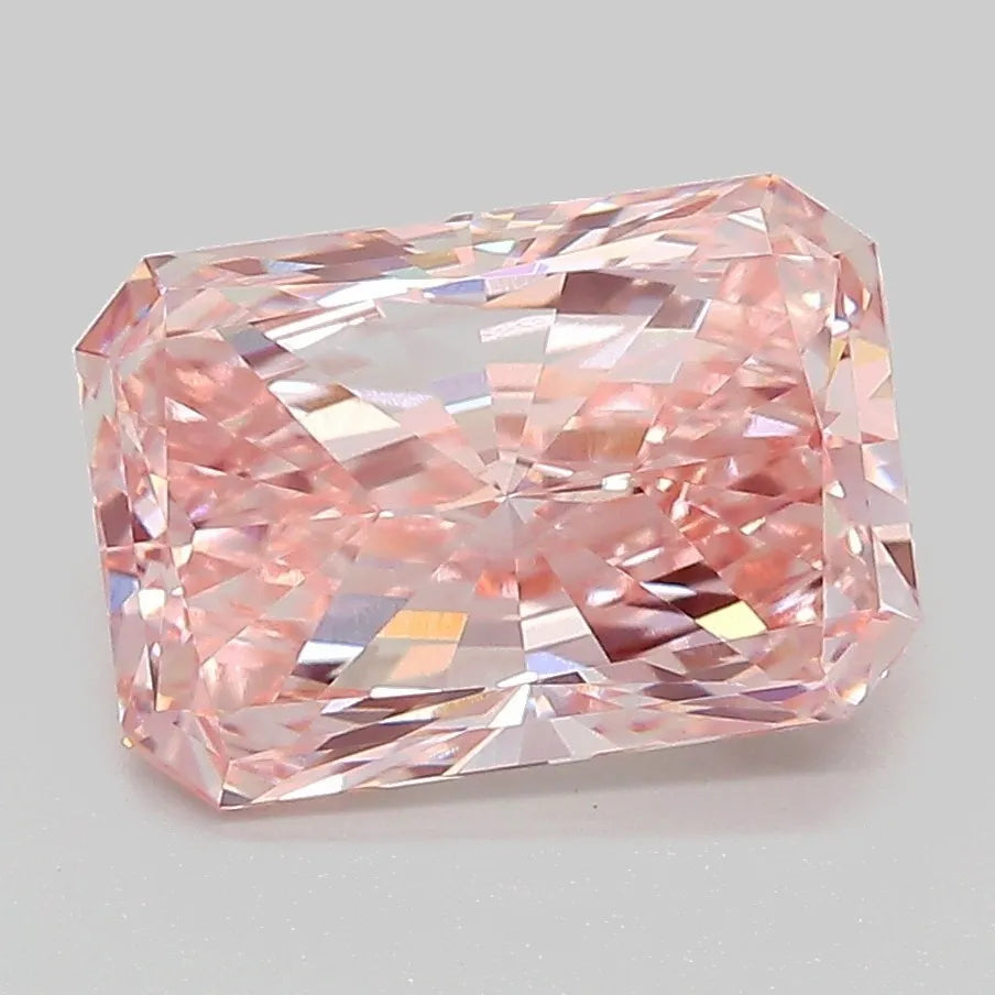 3.01ct Radiant Lab Grown Diamond (Colour Fancy Intense Pink, Clarity VVS2, IGI Certified)