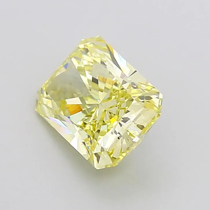 3.01ct Radiant Lab Grown Diamond (Colour Fancy Intense Yellow, Clarity VS1, IGI Certified)