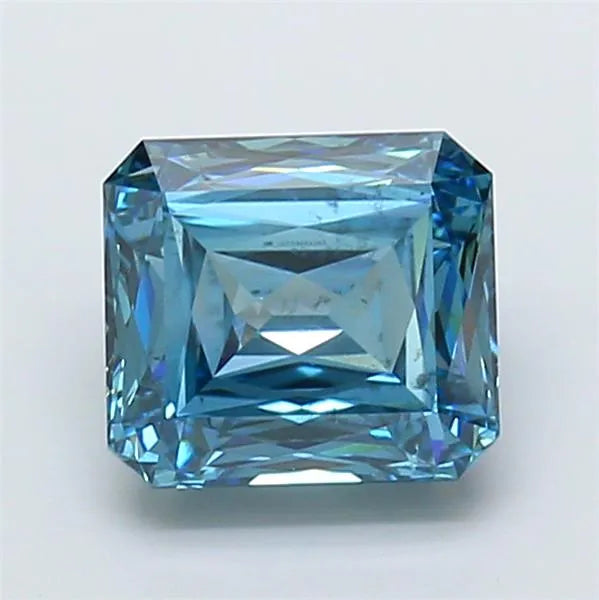 3.01ct Radiant Lab Grown Diamond (Colour Fancy Vivid Blue, Clarity VS2, IGI Certified)