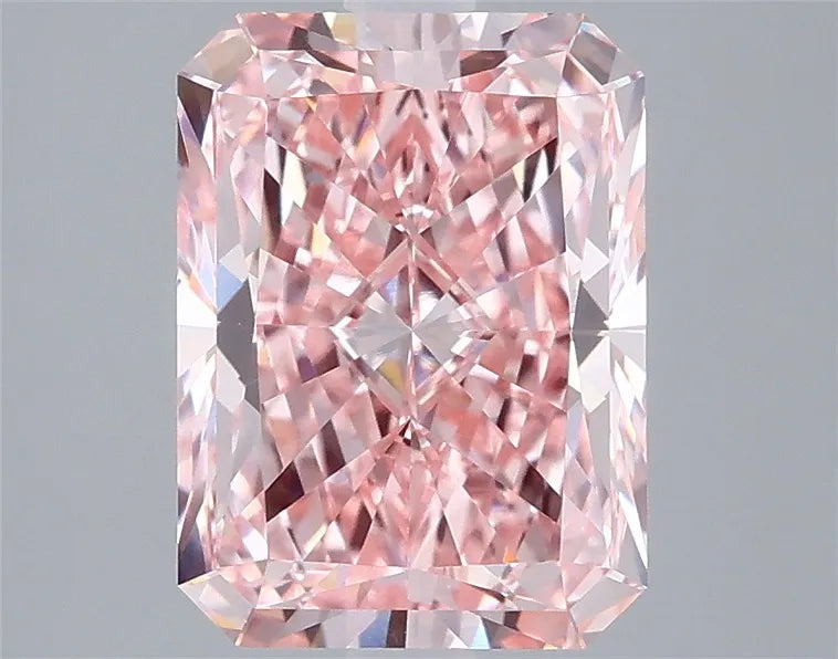 3.01ct Radiant Lab Grown Diamond (Colour Fancy Vivid Pink, Clarity VS1, IGI Certified)