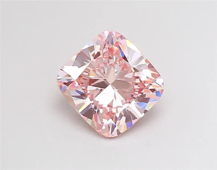 3.02ct Cushion brilliant Lab Grown Diamond (Colour Fancy Pink, Clarity VS2, IGI Certified)