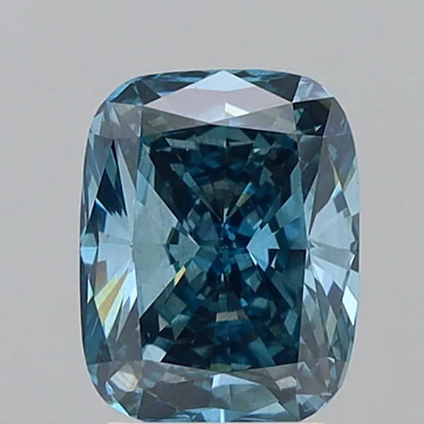 3.02ct Cushion modified Lab Grown Diamond (Colour Fancy Vivid Blue, Clarity SI1, IGI Certified)
