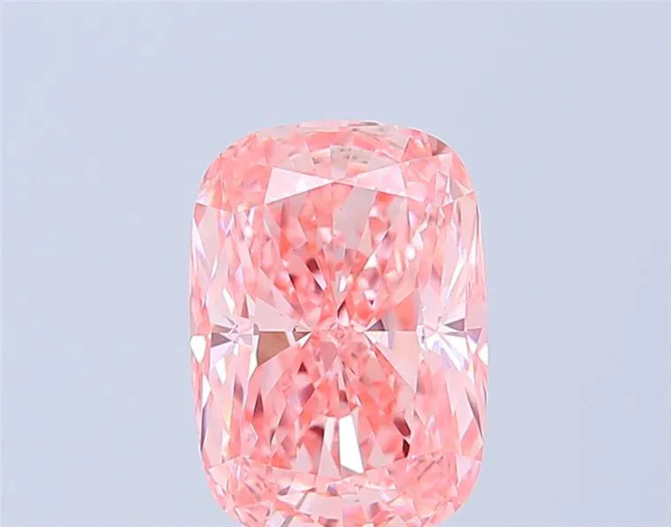 3.02ct Cushion modified Lab Grown Diamond (Colour Fancy Vivid Pink, Clarity VVS2, IGI Certified)