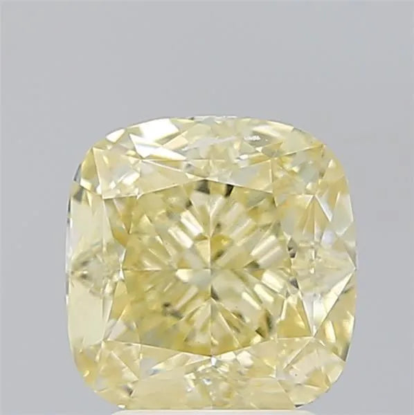 3.02ct Cushion modified Lab Grown Diamond (Colour Fancy Yellow, Clarity VVS2, IGI Certified)