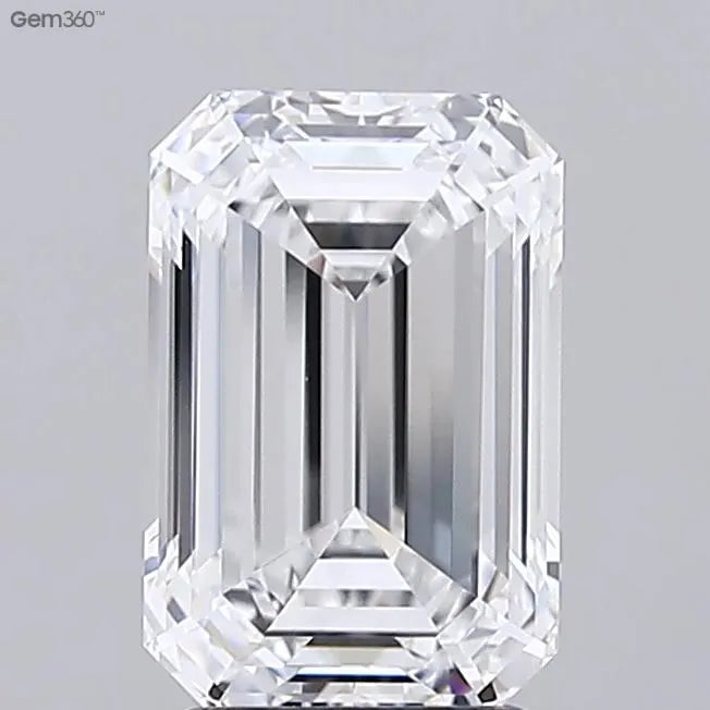 3.02ct Emerald Lab Grown Diamond (Colour E, Clarity VVS2, GIA Certified)