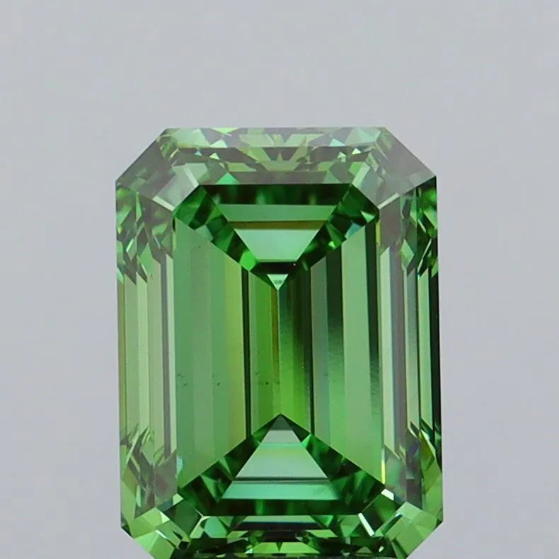 3.02ct Emerald Lab Grown Diamond (Colour Fancy Vivid Green, Clarity VS2, IGI Certified)