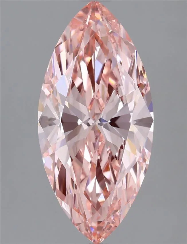 3.02ct Marquise Lab Grown Diamond (Colour Fancy Vivid Pink, Clarity VS1, IGI Certified)