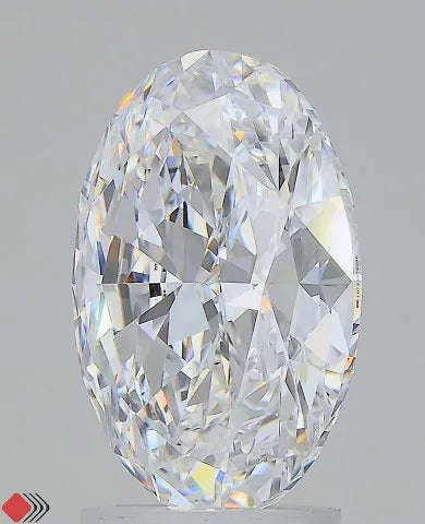 3.02ct Oval Lab Grown Diamond (Colour D, Clarity IF, IGI Certified)