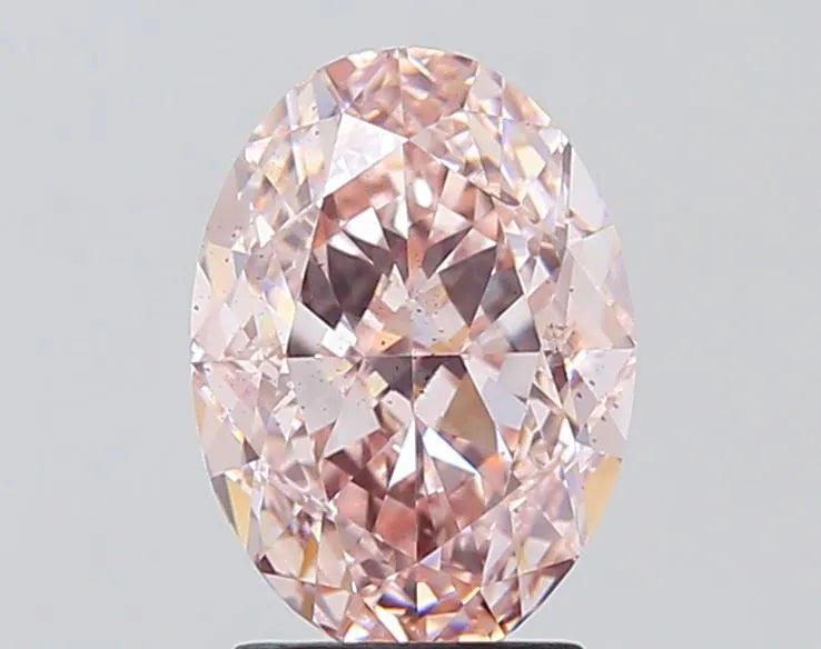 3.02ct Oval Lab Grown Diamond (Colour Fancy Intense Pink, Clarity SI1, IGI Certified)
