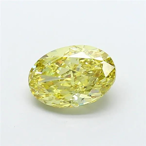 3.02ct Oval Lab Grown Diamond (Colour Fancy Intense Yellow, Clarity VS1, IGI Certified)