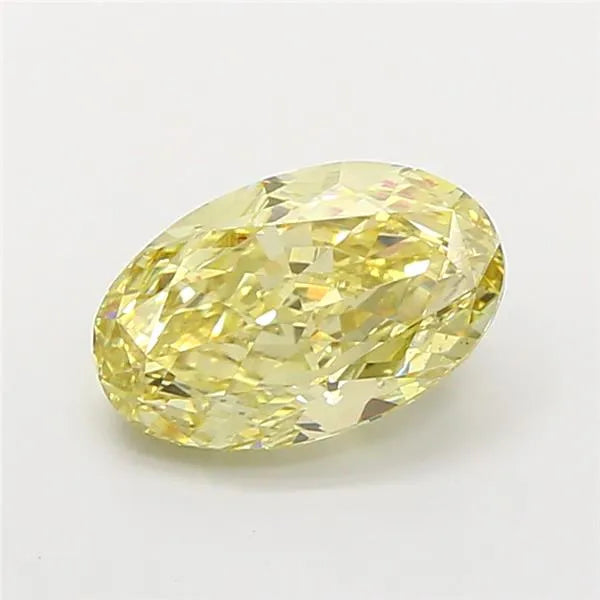 3.02ct Oval Lab Grown Diamond (Colour Fancy Yellow, Clarity VS1, IGI Certified)