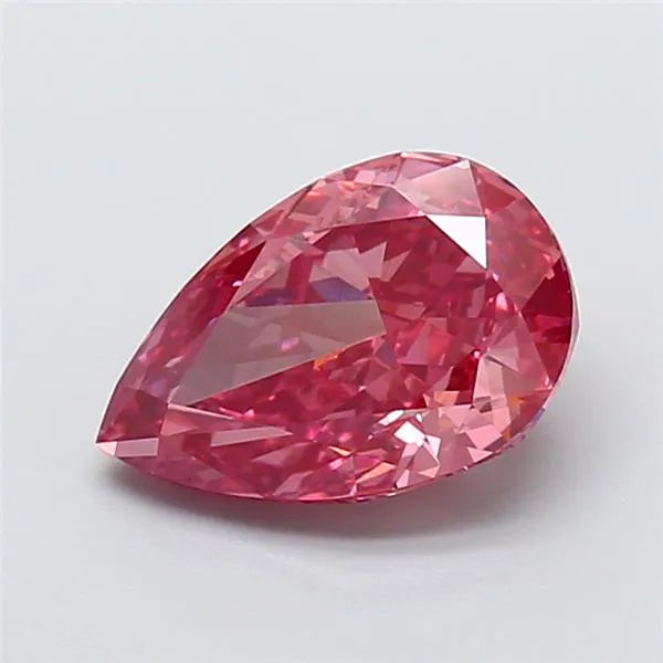 3.02ct Pear Lab Grown Diamond (Colour Fancy Vivid Pink, Clarity VS1, IGI Certified)