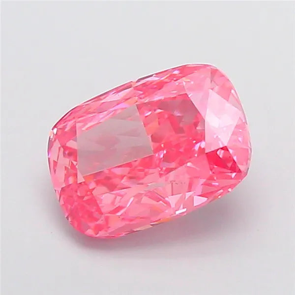 3.03ct Cushion modified Lab Grown Diamond (Colour Fancy Vivid Pink, Clarity VS1, IGI Certified)